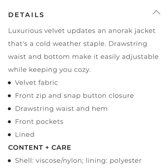 TORRID blue velvet anorak jacket, NWT - Picture 4 of 6